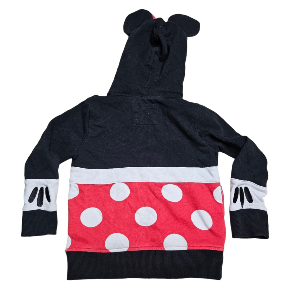 Girls Small Disney Minnie Mouse Hoodie Black Red - Picture 5 of 9